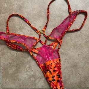 Lace and satin Victoria’s Secret thong